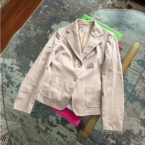 Max Mara Women's Made in Italy Camel Wool Blazer Jacket